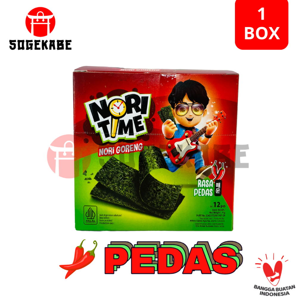 

Nori Time Nori Goreng - 1 BOX ISI 12 PCS NORI