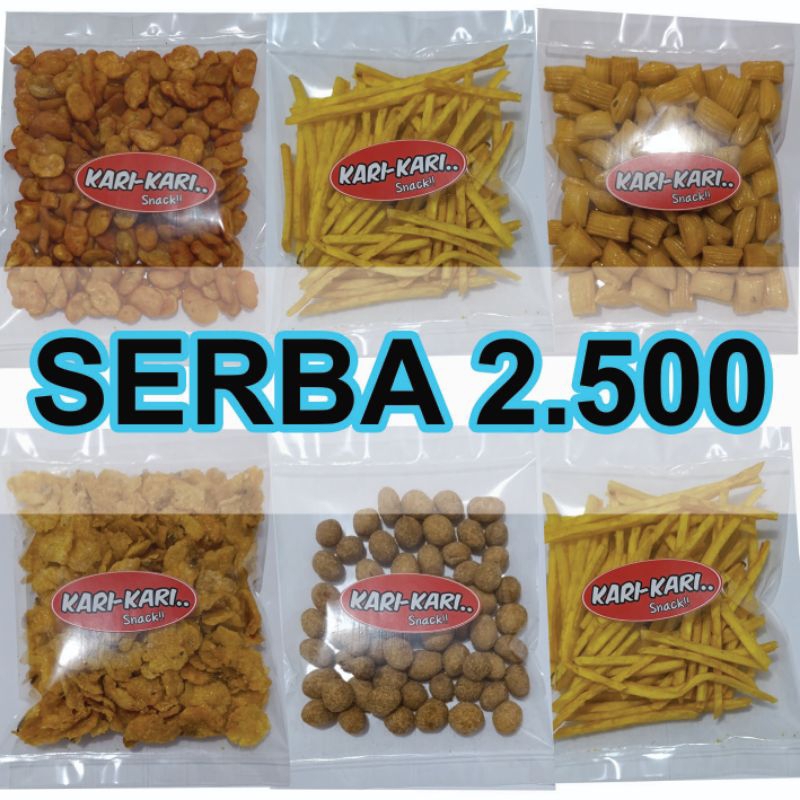 

[Promo Snack] / Serba 2.500 / Snack Serba 2.500 / Cemilan Serba 2.500 / Kari-kari snack