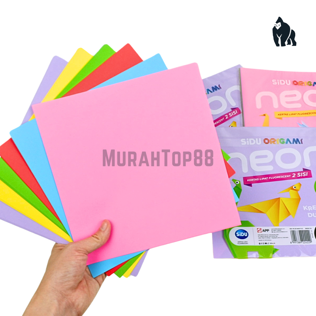 

Kertas Origami Neon Sidu 2 Sisi / Kertas Lipat Warna Sinar Dunia [ISI 25 LEMBAR]