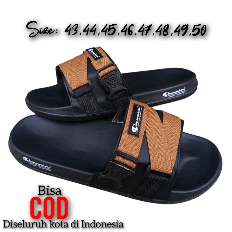 Sandal Big Size Ukuran Jumbo 46 47 48 49 50 Sandal Selop Pria Big Size Sandal Slide Casual Pria Jumb