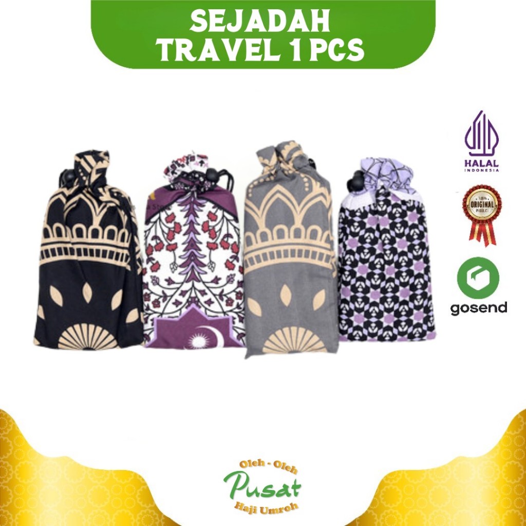Sajadah Tas Dompet Bunga Kecil MULTICOLOUR /pcs Sajadah Turki Tipis Travel Traveling Oleh Oleh Haji 