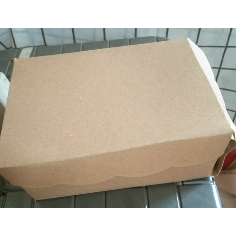 

Dus kraft / snack box ukuran 14x10x6cm isi 10 pcs