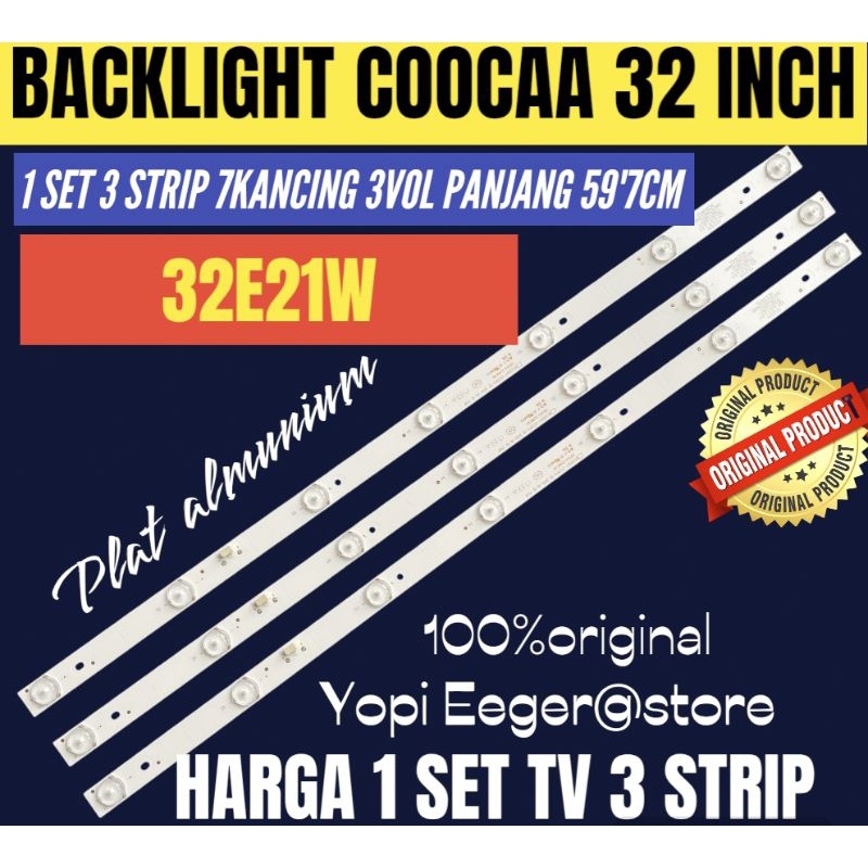 BACKLIGHT TV LCD LED COOCAA 32 INCH 32E21W BACKLIGHT TV COOCAA 32 INCH