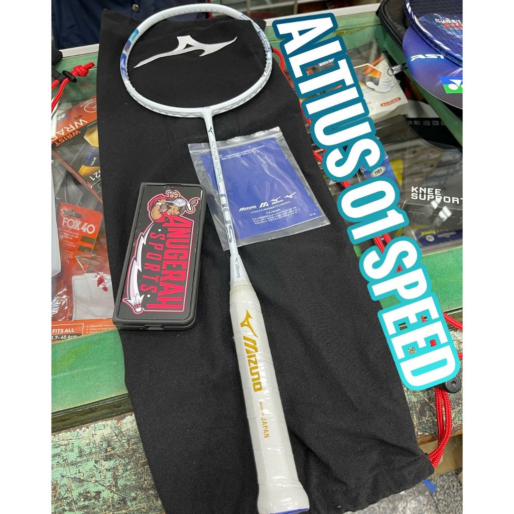 Raket Badminton MIZUNO ALTIUS 01 SPEED JP + SENAR YONEX JP ORIGINAL