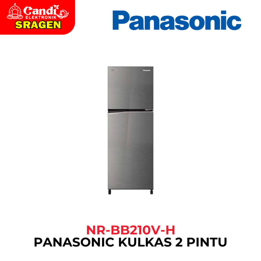 PANASONIC Kulkas 2 Pintu Inverter 210 Liter - NR-BB210V-H