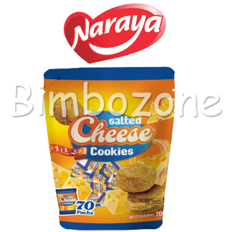 

Bimbozone - SALTED CHEESE COOKIES 70 Packs Naraya Cookies Salted Rich Cheese Cookies 700gr