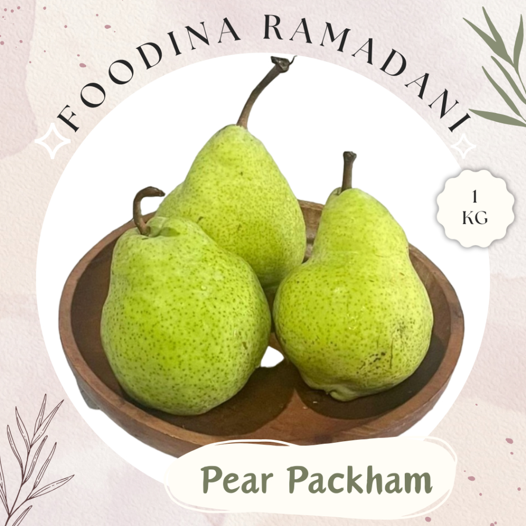 

BUAH PIR Pear Packham Pakham Hijau Import - Pear Fresh [ Berat 1.000gr ] Harga Per KG