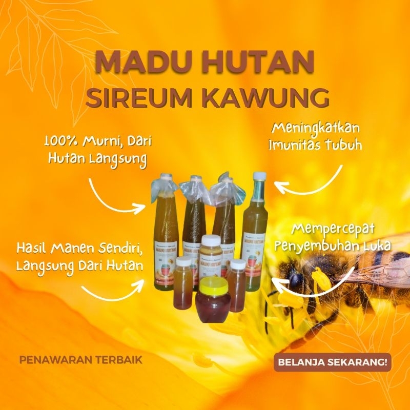 

Madu Hutan Murni Penuh Manfaat Untuk Kesehatan, Tanpa Bahan Campuran