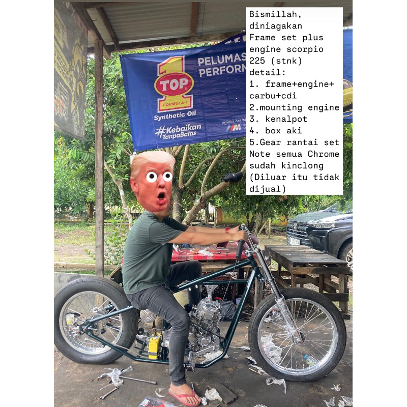 frame chopper set engine scorpio 225