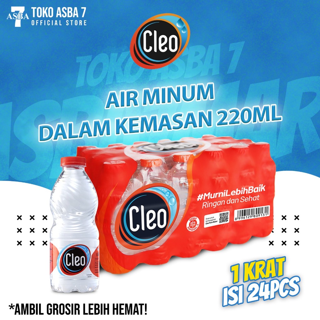 

CLEO AIR MINUM DALAM KEMASAN 220ML X 24PCS