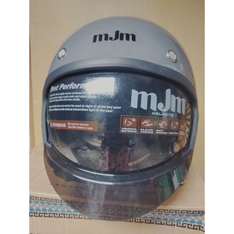 HELM MJM CAPELLO HALFACE FULL LEHER SNI