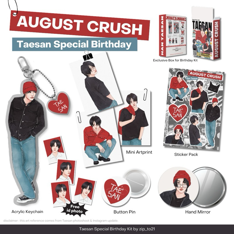 taesan bday kit by zip_to21 (ready stock)