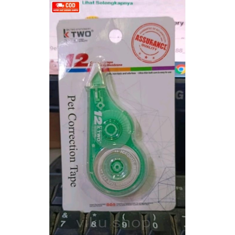 

Penghapus Stipo Kertas Tipe X Tip-Ex Correction Tape 12 K-TWO