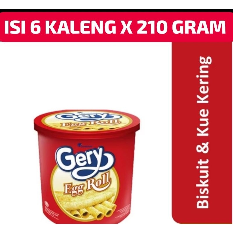 

Gery Wafer Egg Roll 210gr Dus isi 6 - KARTON ISI 6 PCS