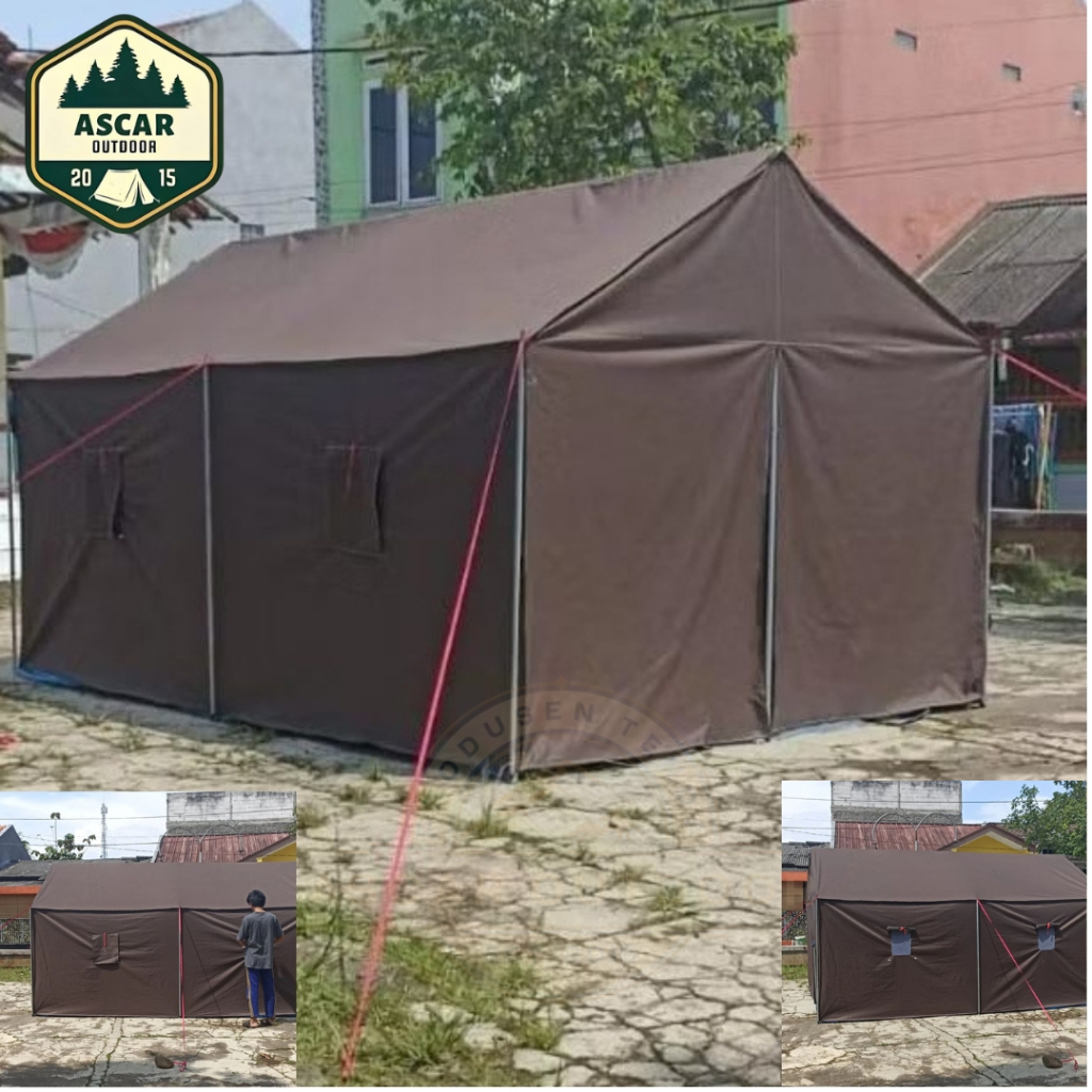 Tenda Regu Pramuka 4x6 meter Bahan D300, Tenda Regu Tenda Posko Canping Pramuka