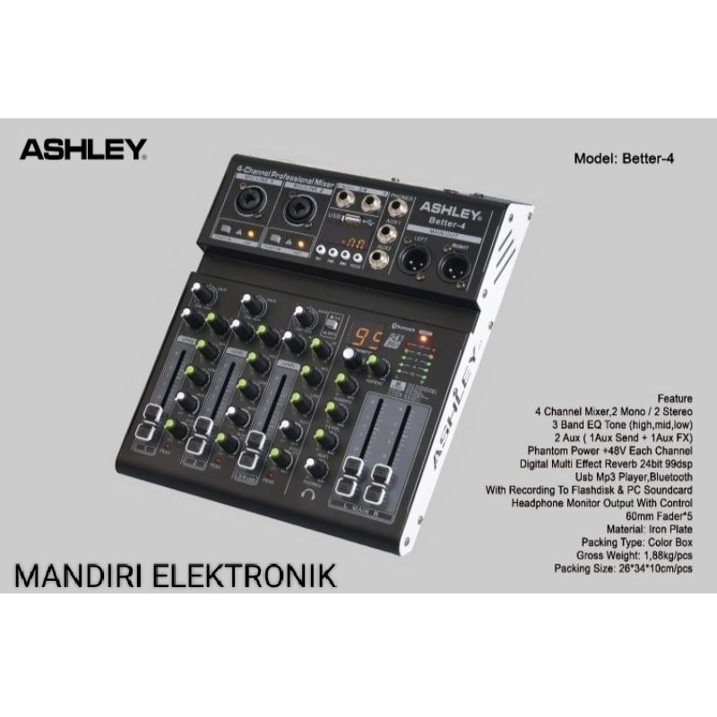 MIXER AUDIO ASHLEY BETTER 4 ORIGINAL