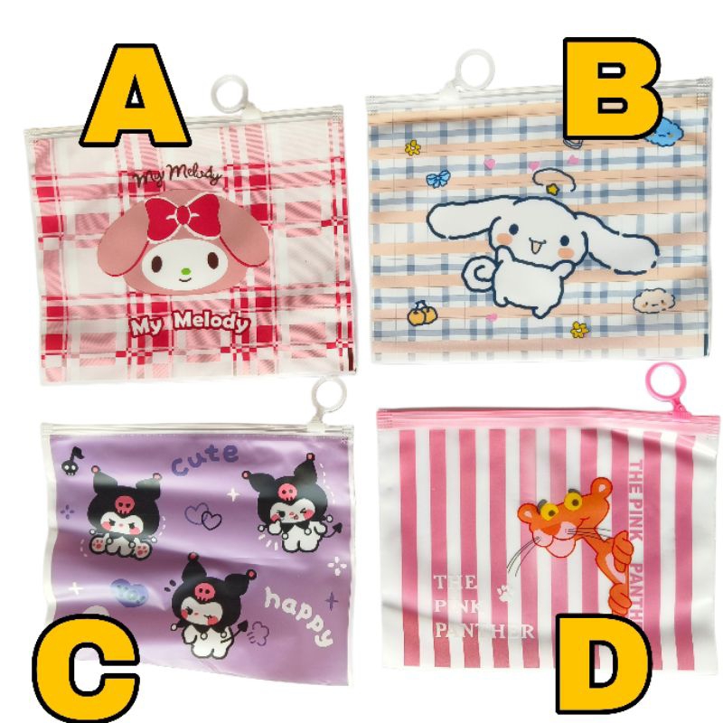 

Zipper Bag Pouch Ziplock Tempat Pensil Karakter Lucu