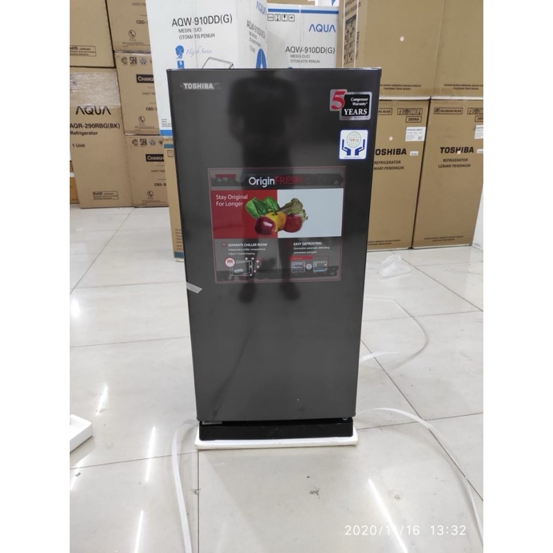Kulkas Toshiba 1 Pintu 196CE Garansi Resmi