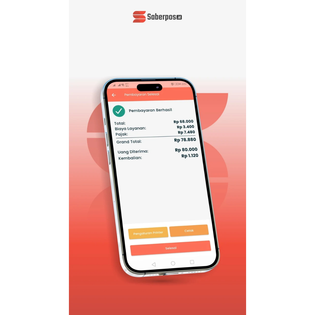 SaberPos | Aplikasi Kasir Android | Aplikasi Kasir Mobile | Pencetak Struk