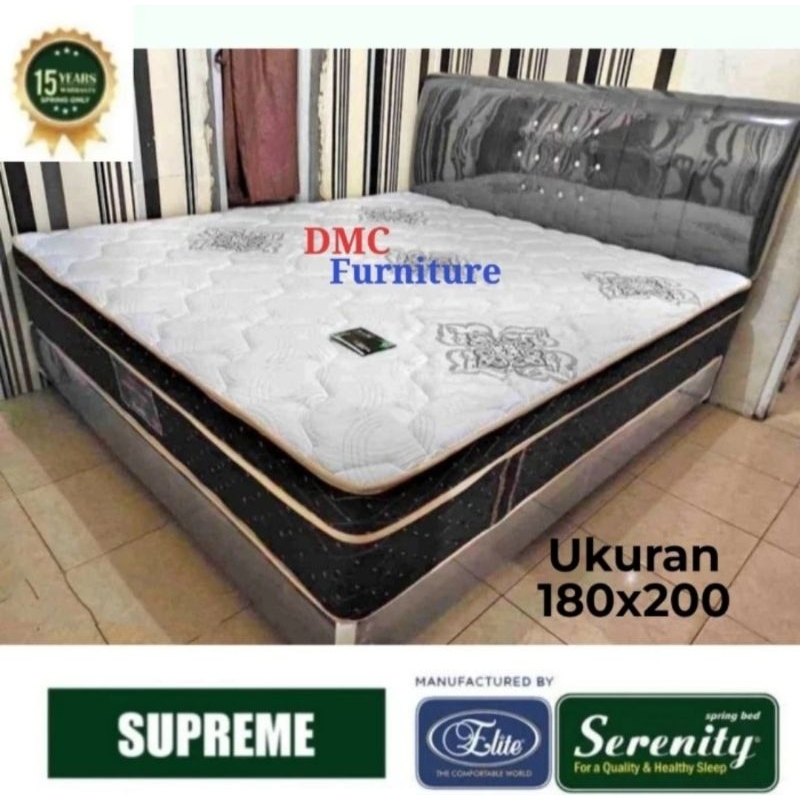 Kasur Springbed 180x200 SUPREME ELITE SERENITY kasur plustop tebal 32 cm