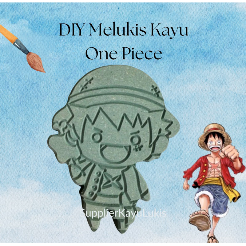 

DIY Wood Painting One Piece Luffy Melukis Kayu