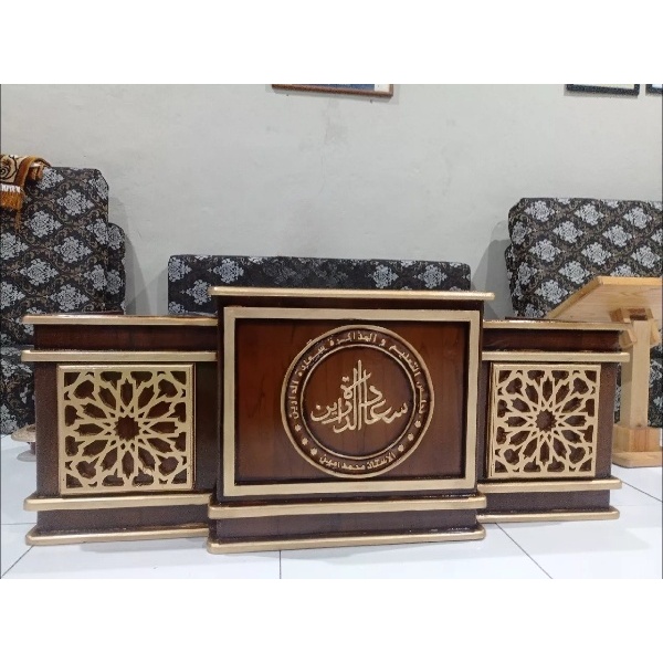 Meja Majelis Mimbar Lesehan Ngaji Ceramah Jati