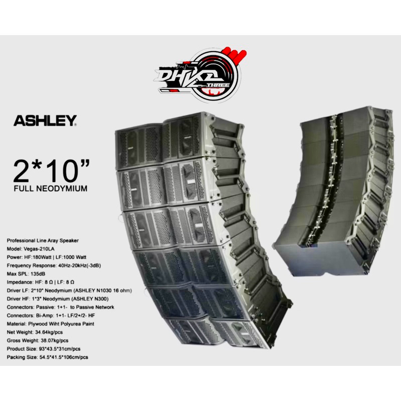 SPEAKER LINE ARRAY ASHLEY VEGAS 210LA / SPEAKER LINE ARRAY ASHLEY VEGAS 210 LA