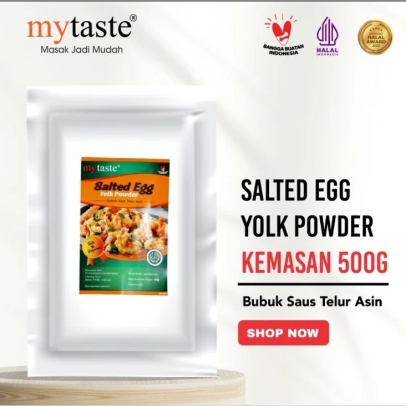 

MY TASTE POWDER SALTED EGG YOLK KINING TELOR ASIN BUBUK 500GR ORIGINAL