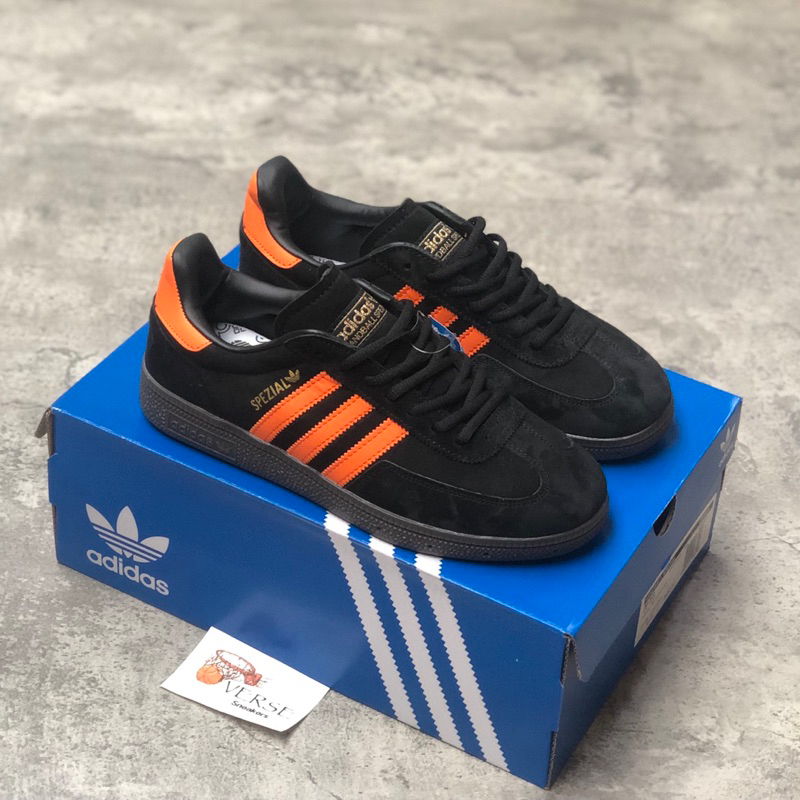 Sepatu Adidas spezial black orange