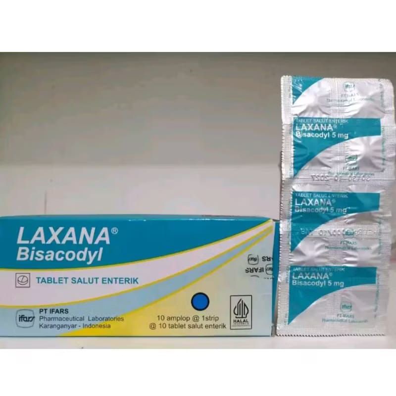 Laxana (Bisacodyl 5mg) | Untuk Melancarkan BAB @10 tablet