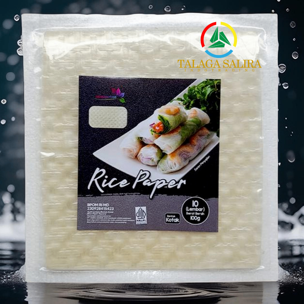 

Rice Paper Kotak 100gr (10 lembar) / Banh Trang High Quality Rice Paper / Kulit Lumpia Vietnam Rice Paper / rice roll spring roll (halal)