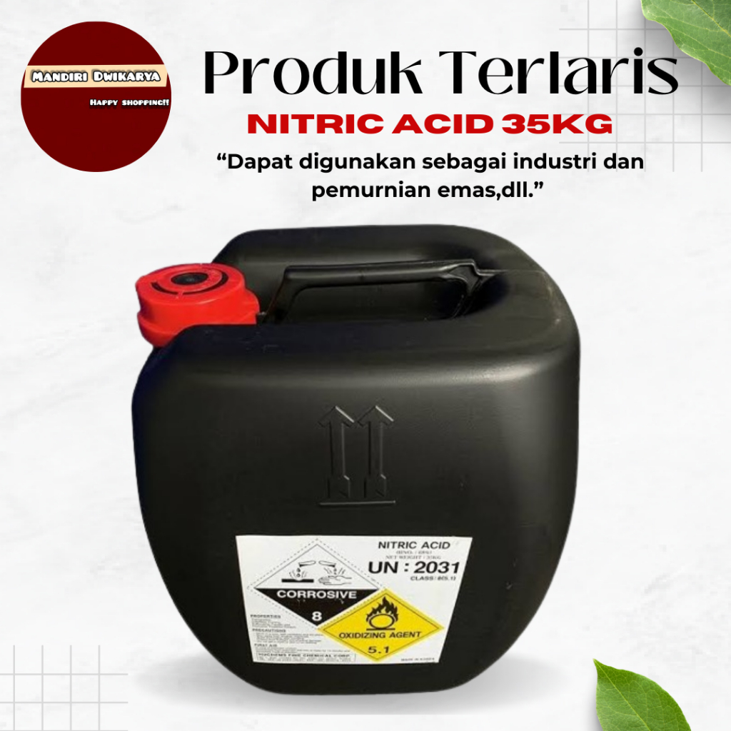 Asam Nitrat / Nitric Acid / HNO3 68% 35KG / Nitric Acid 68%