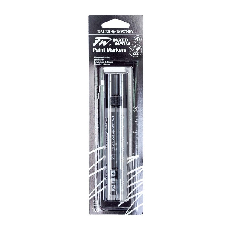 

Daler-Rowney FW Marker Set 2X 1-2mm Round+Nibs