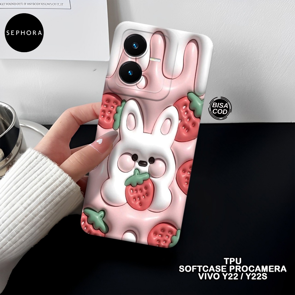 Softcase VIVO Y22 / Y22S Terbaru - Fashion Case Lucu - Case VIVO Y22 / Y22S - Case Pro Camera - Casi