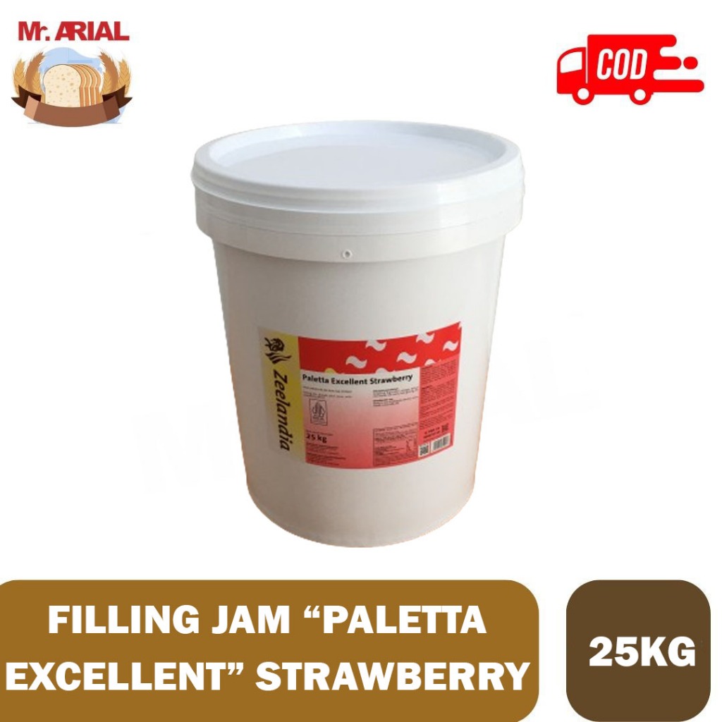 

Zeelandia Filling Jam Paletta Excellent Strawberry 25 Kg / Selai Strawberry Roti Dan Kue 25 Kg / Filling Strawberry 25 Kg