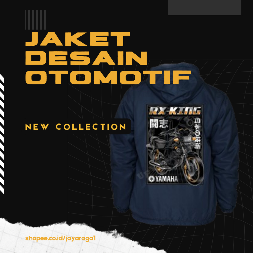 Jaket Touring RX King Pria Wanita Parasut Anti Air Bisa Custom
