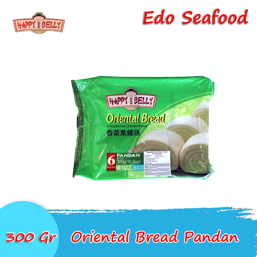 

Happy Belly Oriental Bread Pandan 300 Gr / Roti Oriental Pandan