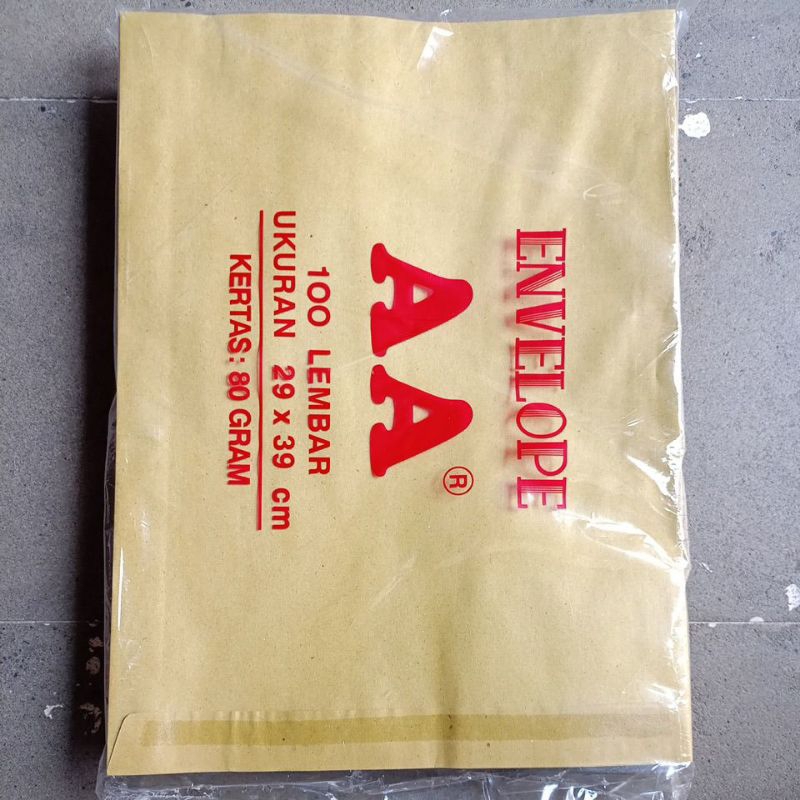 

AMPLOP CASING COKLAT SUPER MAP AA - 100 Lembar