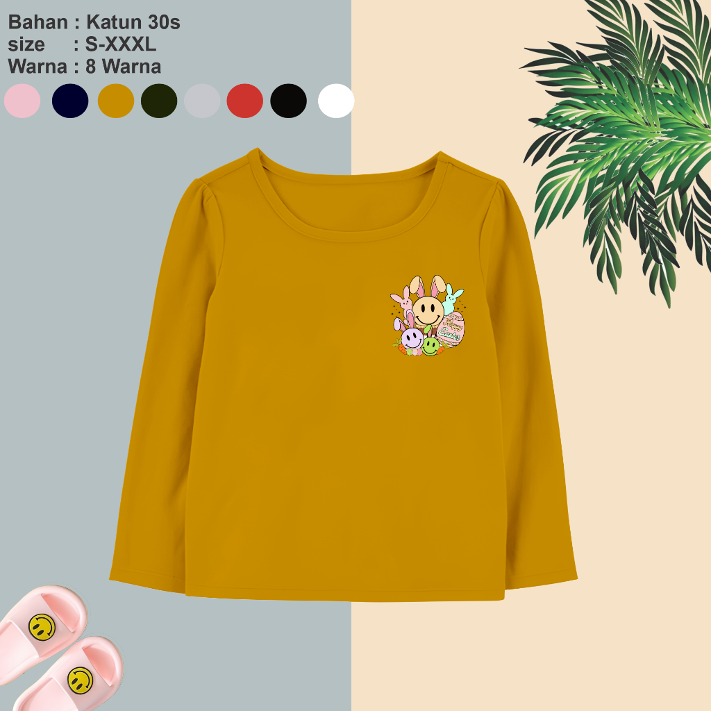 Baju Kaos Anak Unisex Usia 1-12 Tahun - Kaos Distro Anak Motif Kartun - Baju Anak Lengan Panjang - K