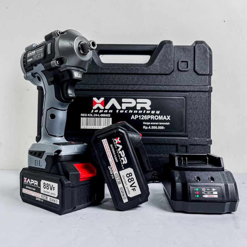 APR RAJA IMPACT WRENCH AP126promax 1000nm body kecil tenaga jumbo versi lengkap dari ap84promax+ bor