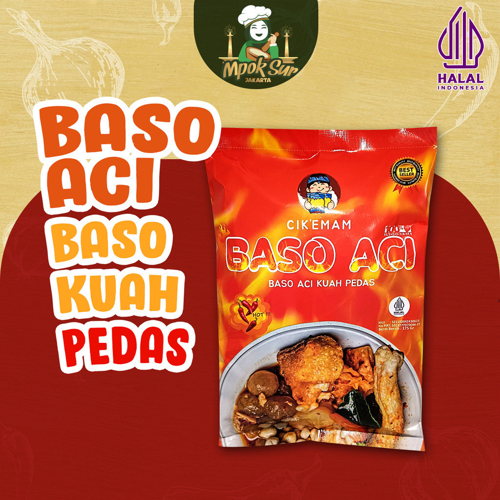 

Baso Aci Kuah Pedas Cikemam Bakso Aci Boci Instan Halal