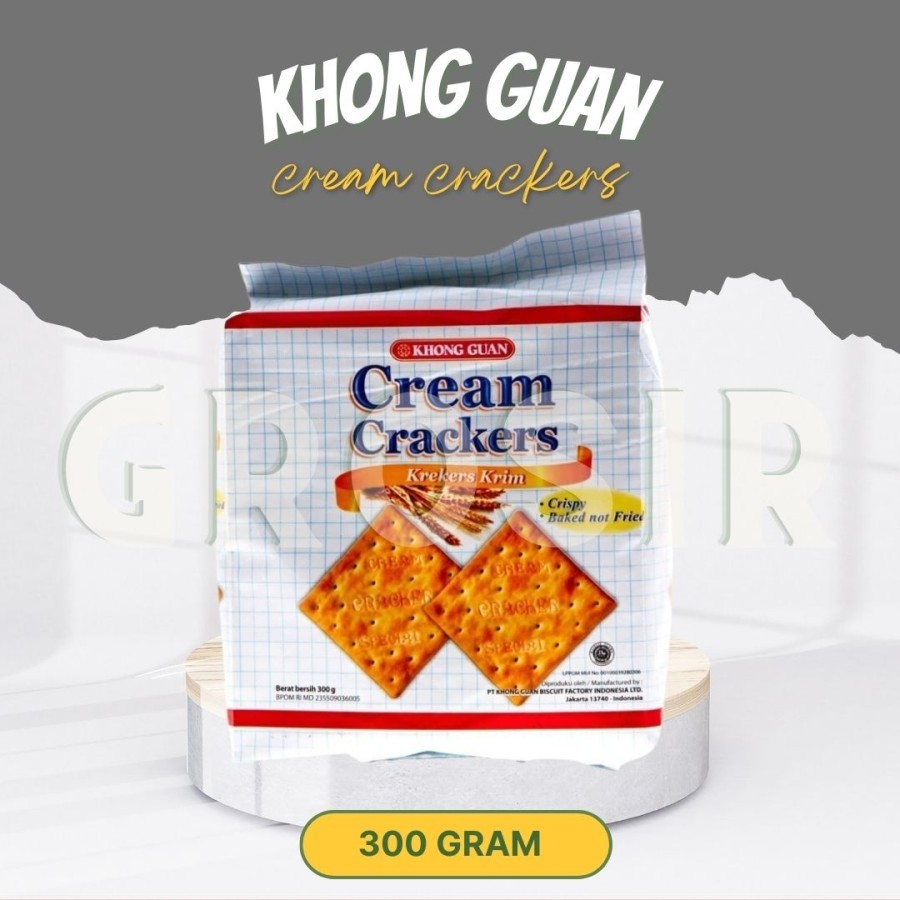 

Cemilan / Biskuit Khong Guan Cream Crackers Krim 300 Gr / Halal
