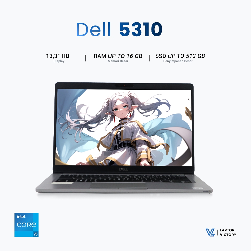 Laptop Kuliah/Kerja/Sekolah Dell Latitude 5310 Core I5 Gen 10 Second BERGARANSI BERBONUS