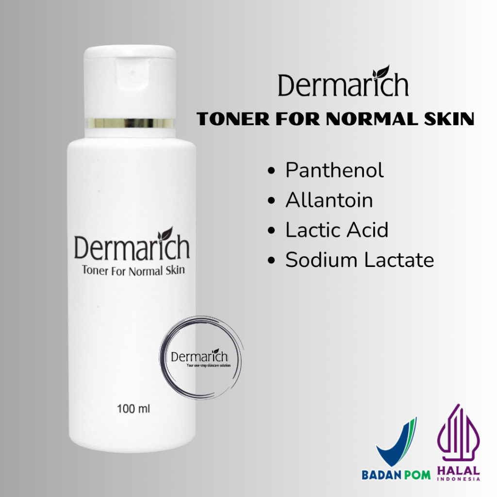 DERMARICH TONER FOR NORMAL SKIN - Penyegar Wajah Untuk Kulit Normal Cenderung Kering 100ml - DERMARI