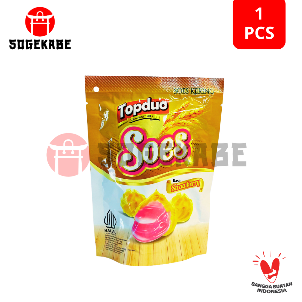 

Topduo Strawberry Soes - Kemasan Pouch 30 Gr
