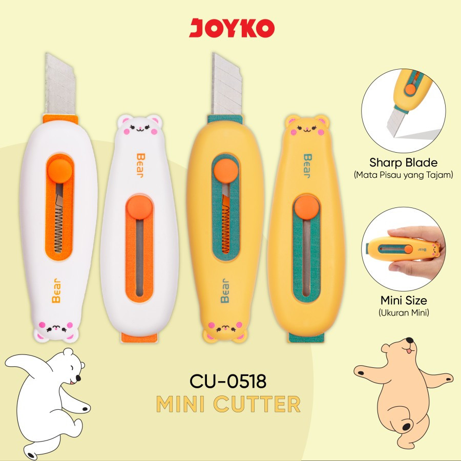 

Mini Cutter Pemotong Joyko CU-0518 Beruang Lucu