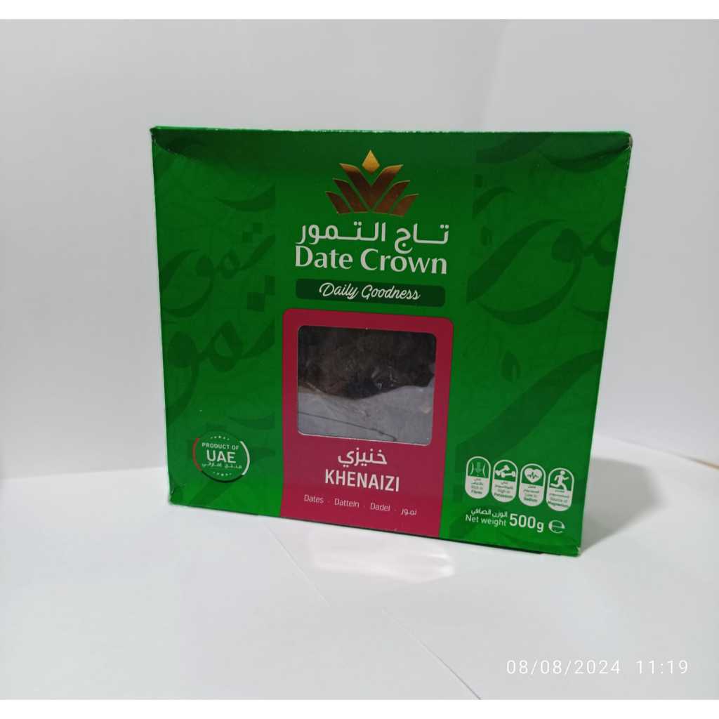 

Kurma Date Crown Daily Goognes Khenaizi 500gr/Khalas 250gr