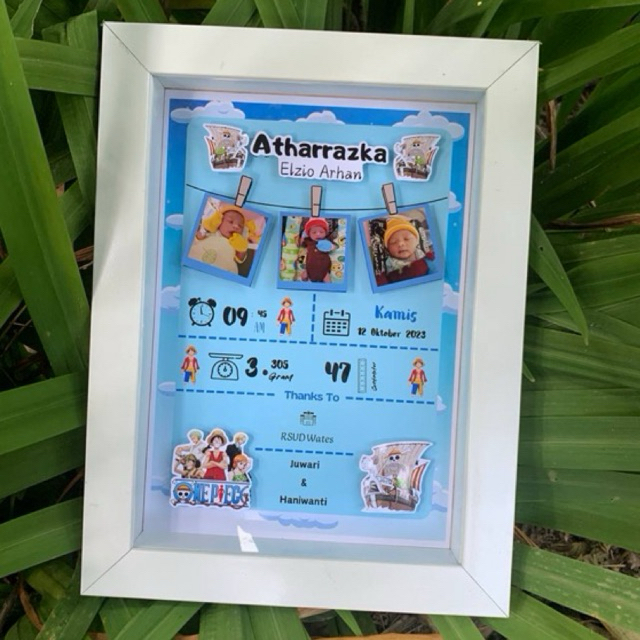Biodata bayi newborn | frame biodata bayi | frame foto bayi