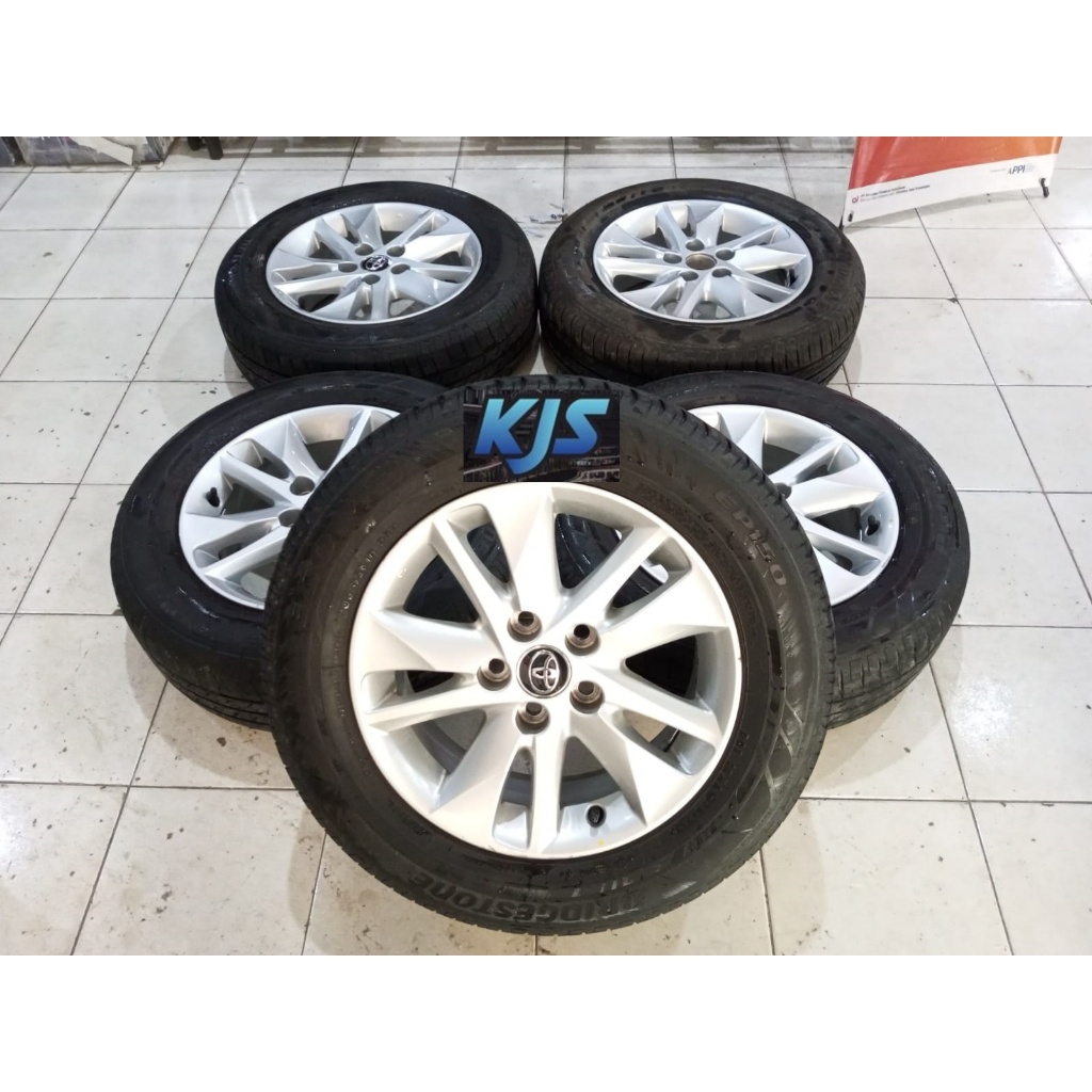 Velg Mobil Copotan Bekas R16 Original Innova Reborn 5 Buah Pcd 5x114 + Ban Bonus Ring 16 Pelek Racin