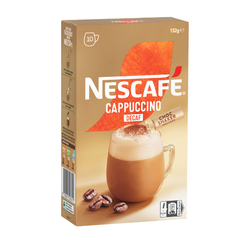 

Nescafe Decaf Cappuccino Coffee Sachets | 10 pack